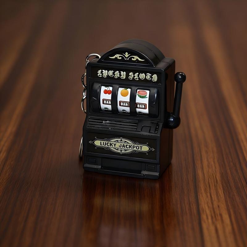 【F】Mini Slot Machine Key Chain - đánh giá và giá Arcade Game Jackpot